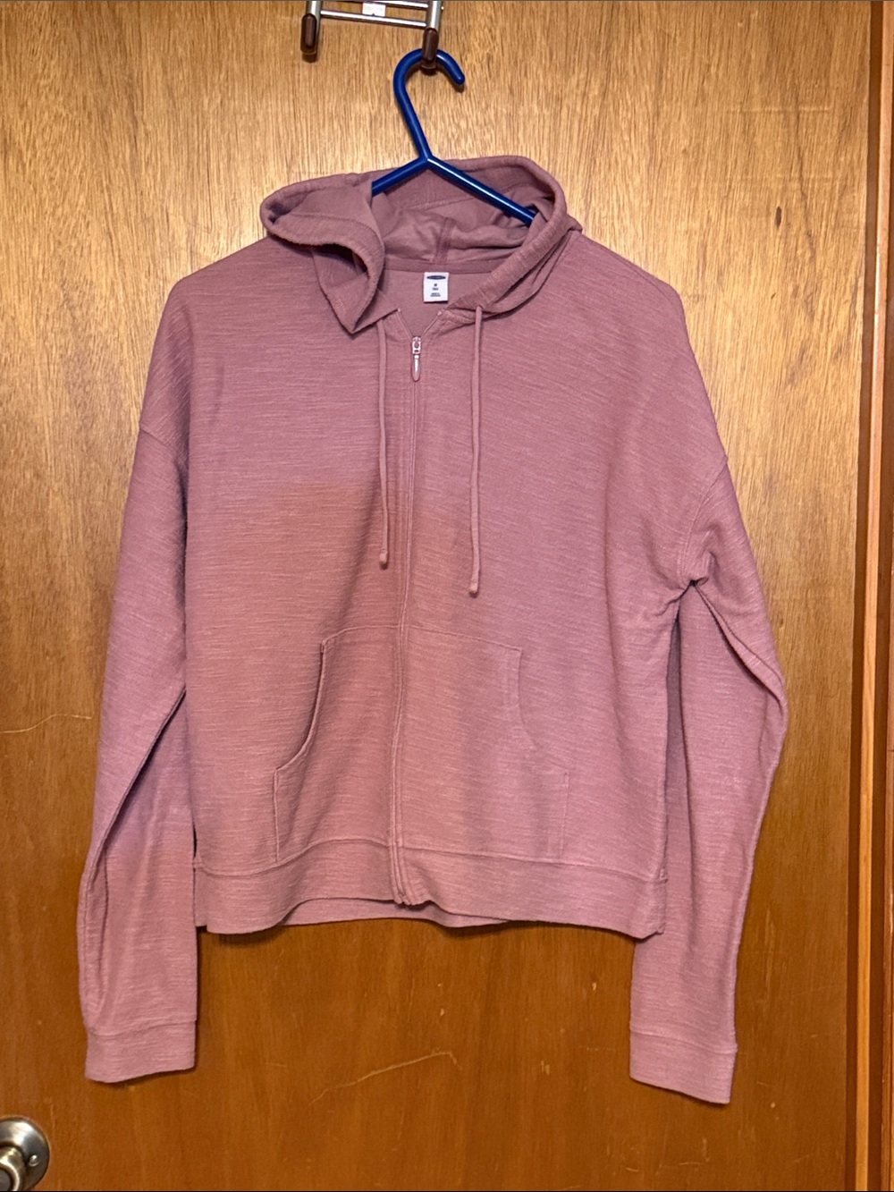 Old Navy Women’s Lightweight Zip up Hoodie Sz M Tall NWOT Dusty Pink
